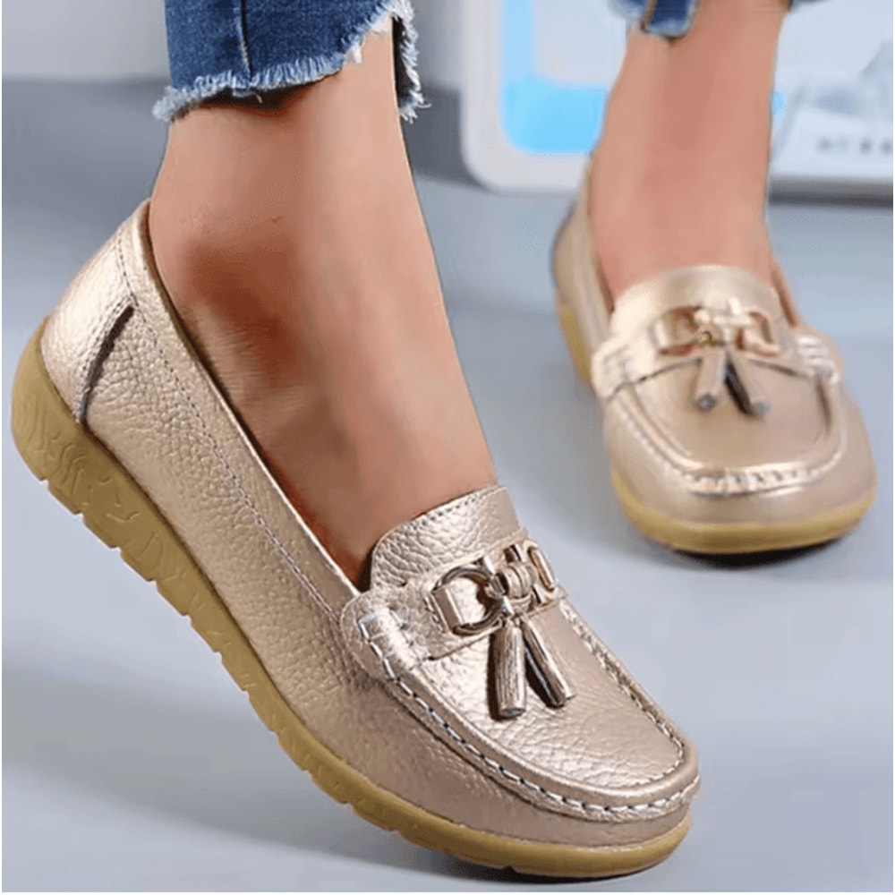 Womens Comfortable Nurse Loafers Slip On Flat Shoes 0