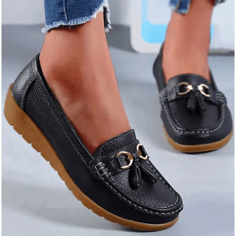 Womens Comfortable Nurse Loafers Slip On Flat Shoes 2