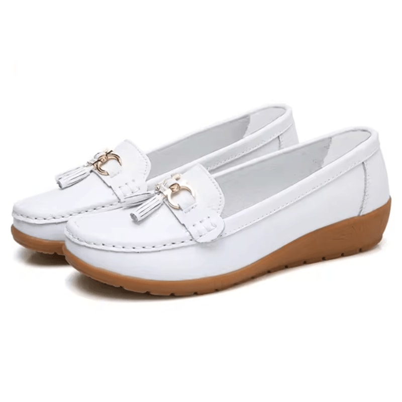 Womens Comfortable Nurse Loafers Slip On Flat Shoes 3