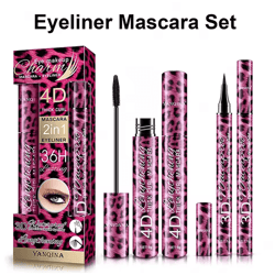 waterproof eye makeup set eyeliner mascara and eyebrow pencil