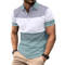 Mens Logo Print Casual Polo Shirt Short Sleeve Summer Style 5