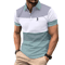 Mens Logo Print Casual Polo Shirt Short Sleeve Summer Style 7