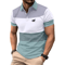 Mens Logo Print Casual Polo Shirt Short Sleeve Summer Style 9