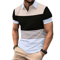 Mens Logo Print Casual Polo Shirt Short Sleeve Summer Style 1