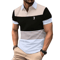 Mens Logo Print Casual Polo Shirt Short Sleeve Summer Style 2