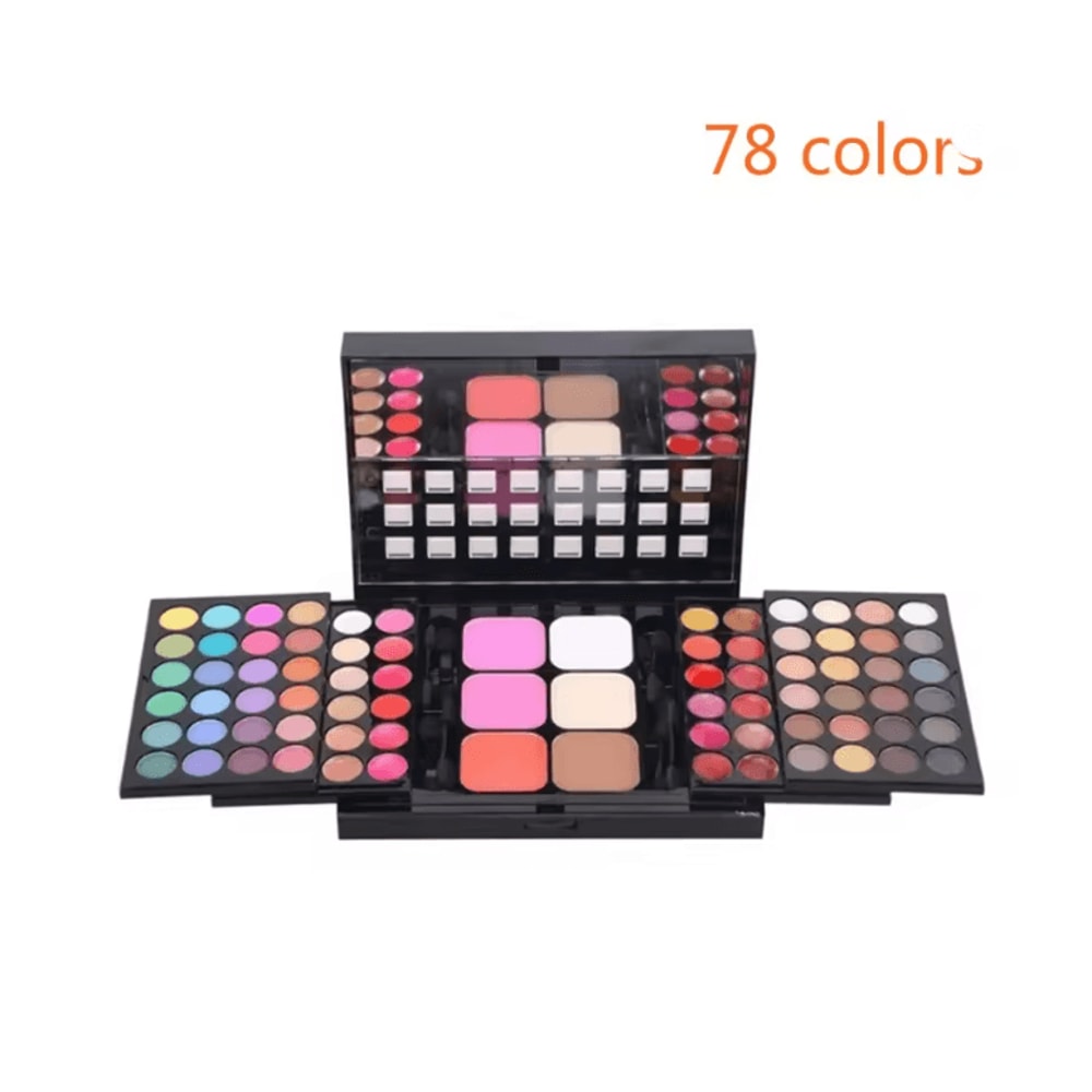 Large Color Glitter Eyeshadow Palette Matte And Shimmer Long Lasting 7