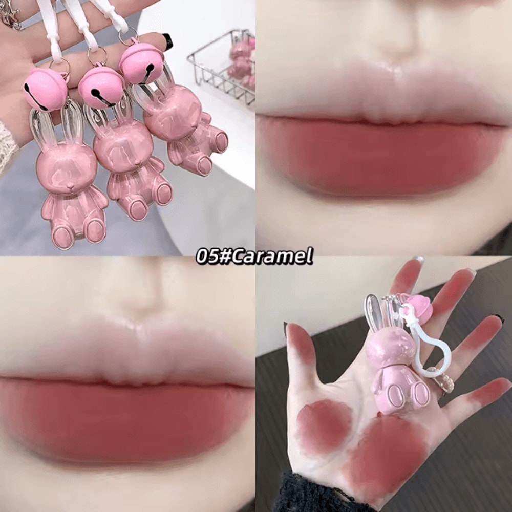 Velvet Matte Lip Cream Water Light Lip Glaze Cute Pendant Design 13