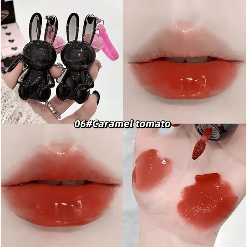 Velvet Matte Lip Cream Water Light Lip Glaze Cute Pendant Design 8