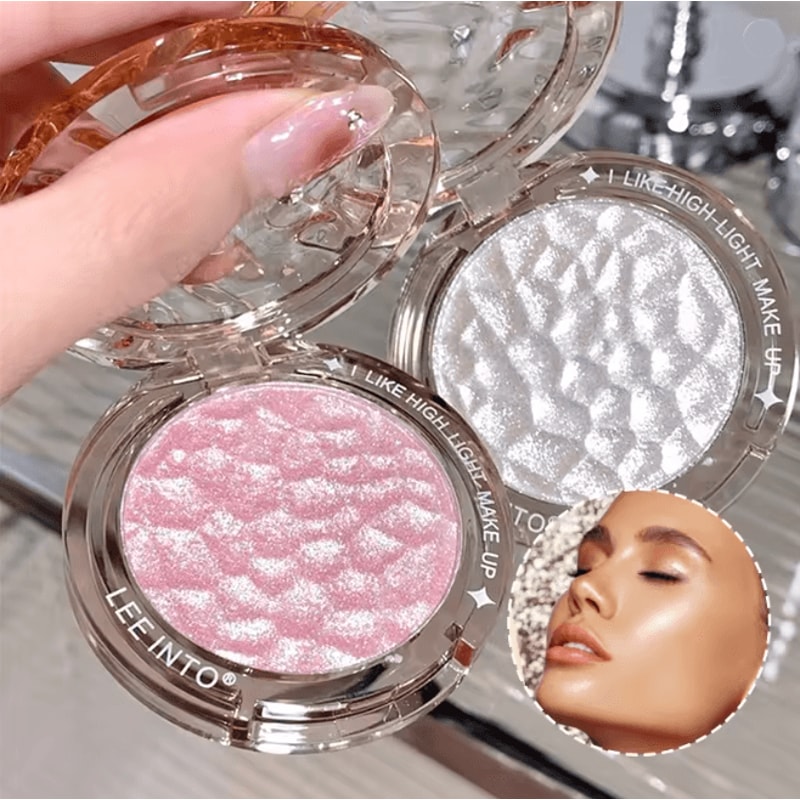 High Gloss Highlight And Contour Powder Palette Natural Glow 3