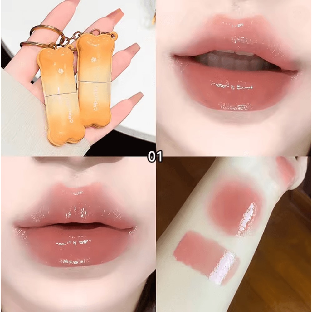 Shiny Nude Lip Glaze Mirror Finish Long Lasting Gloss 9