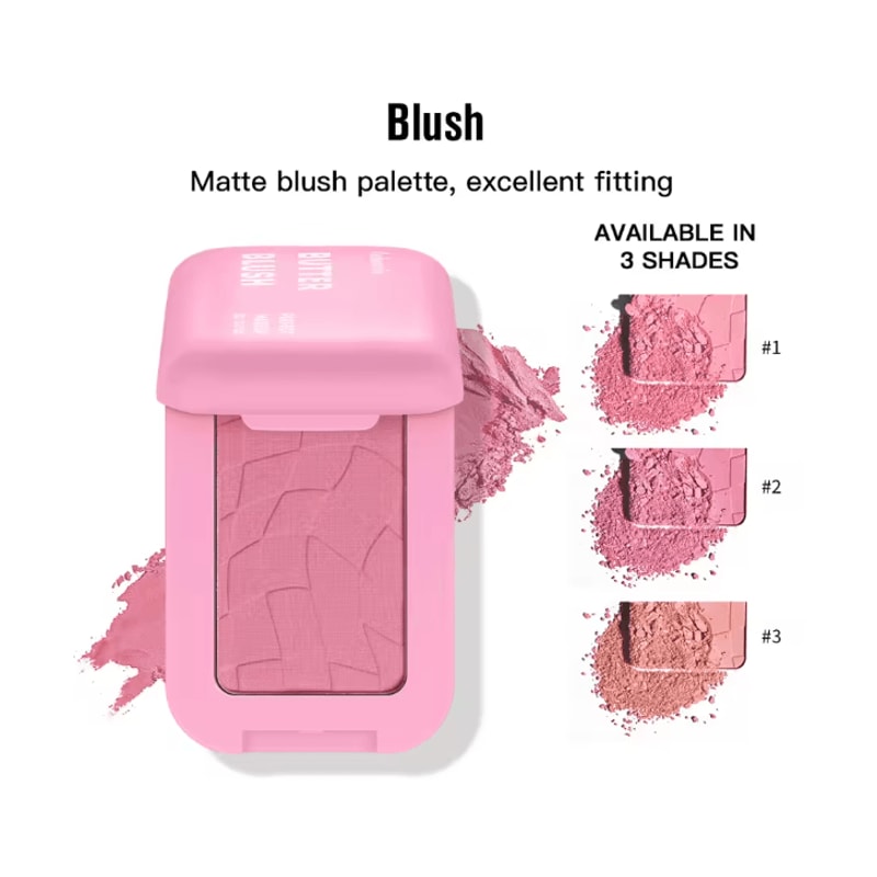 Professional Long Lasting Powder Blush Vegan Formula Natural Finish 1