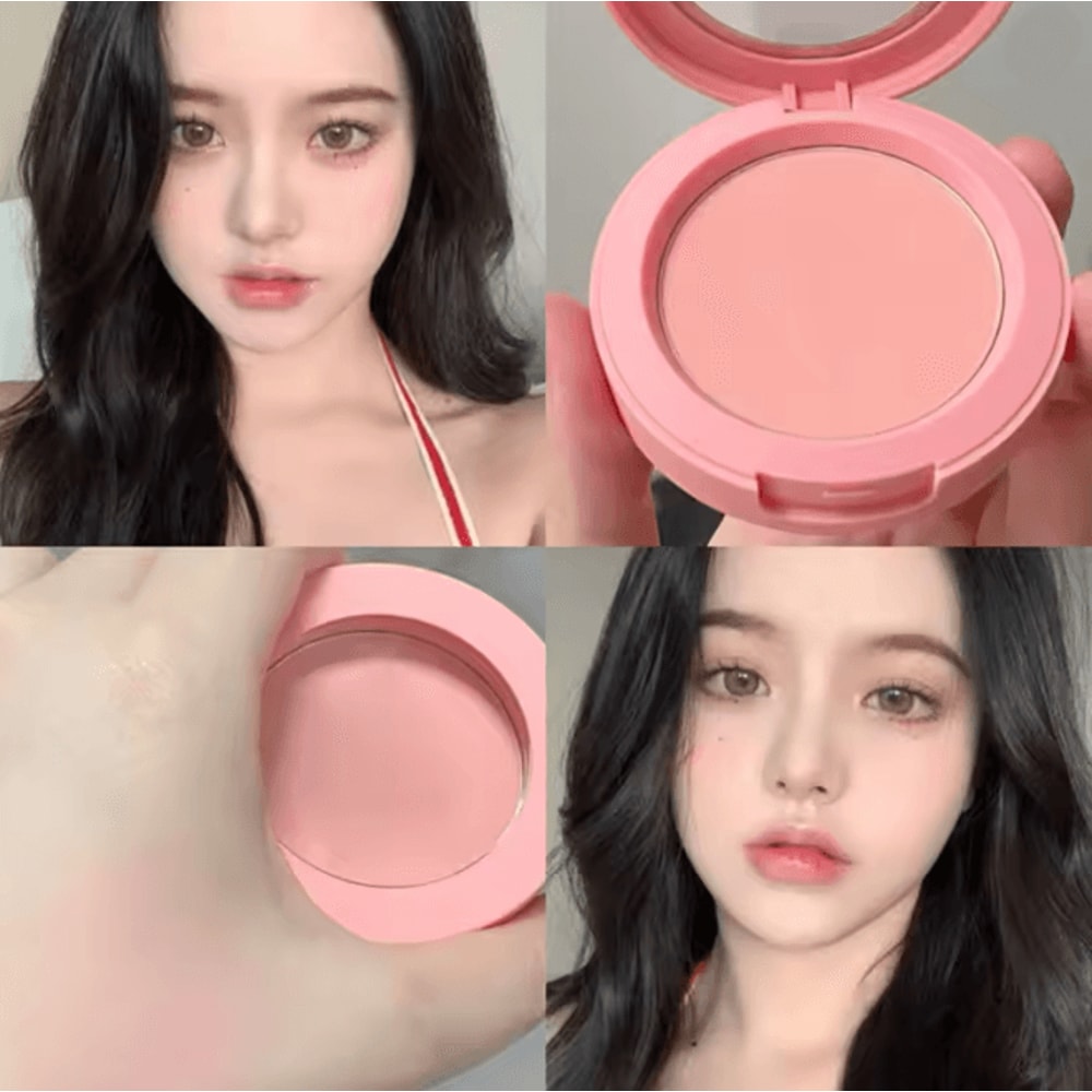 Soft Matte Peach Orange Powder Blush Long Lasting Waterproof 6