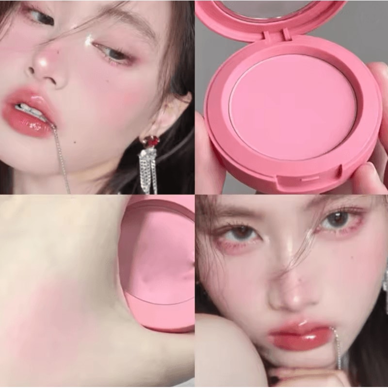 Soft Matte Peach Orange Powder Blush Long Lasting Waterproof 7