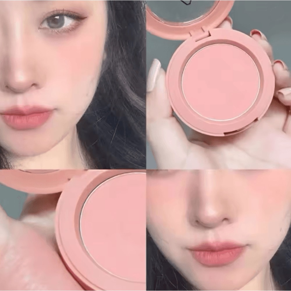 Soft Matte Peach Orange Powder Blush Long Lasting Waterproof 8