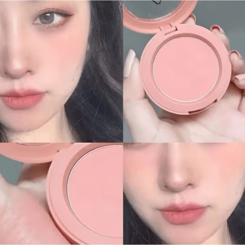 Soft Matte Peach Orange Powder Blush Long Lasting Waterproof 1