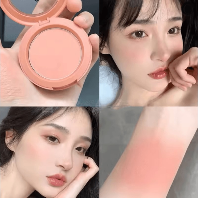 Soft Matte Peach Orange Powder Blush Long Lasting Waterproof 2