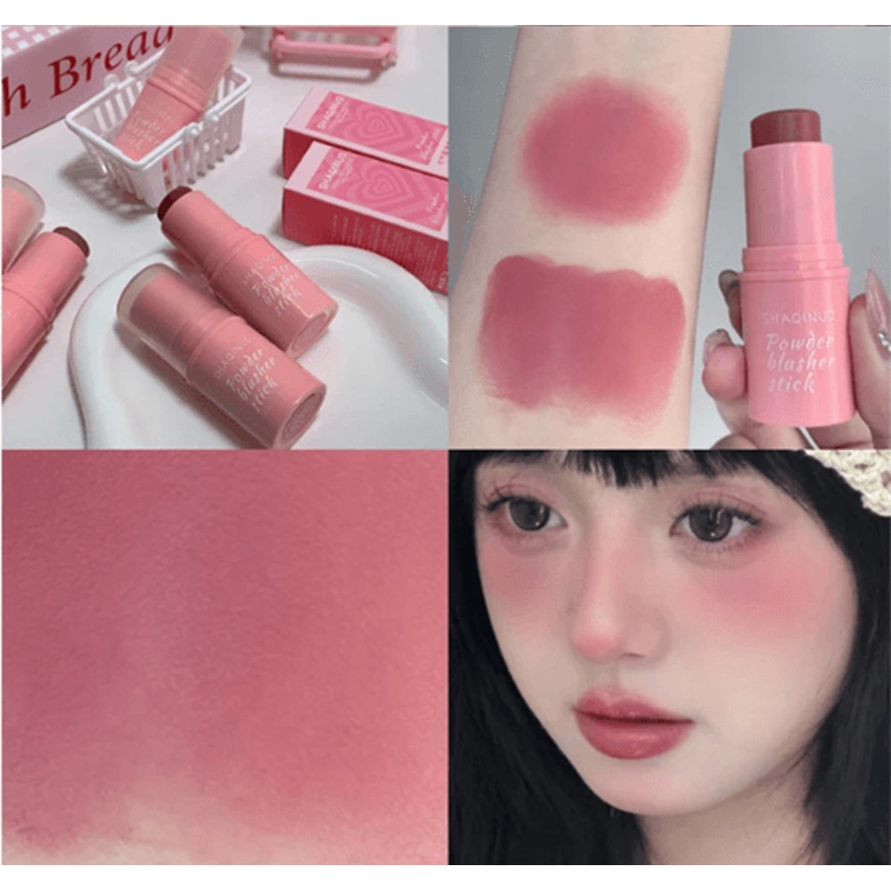 SHAQINUO Energizing Blush Stick Natural Matte Cream Glow 5