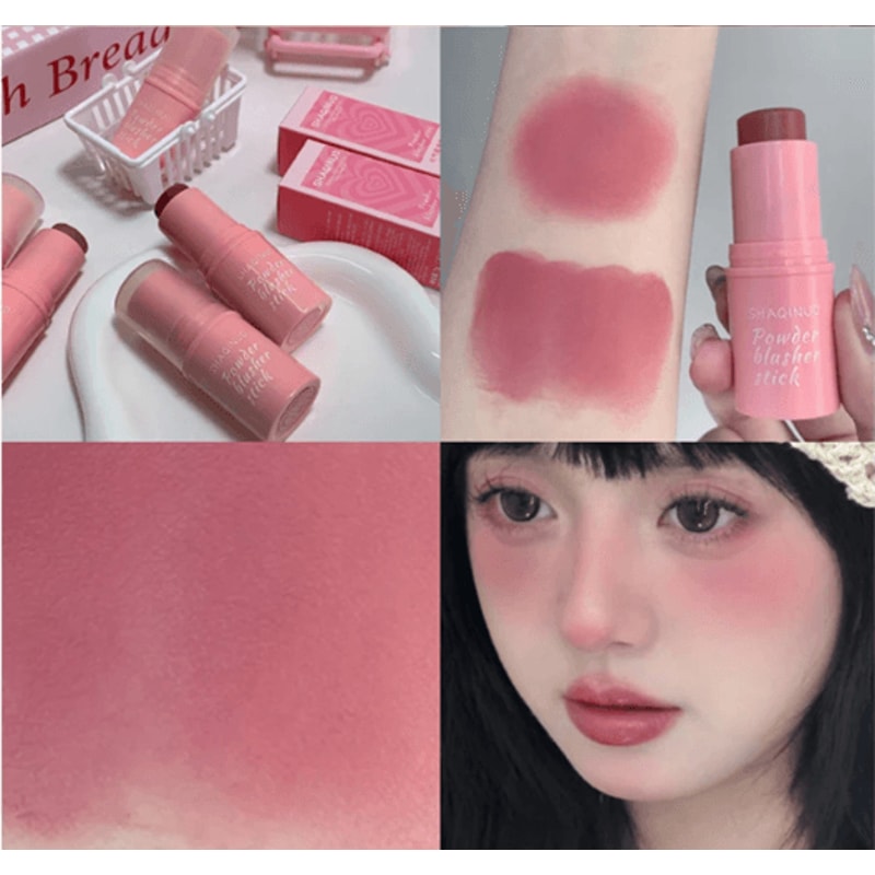 SHAQINUO Energizing Blush Stick Natural Matte Cream Glow 5