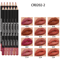 12 Color Professional Lip Liner Pencil Set Matte Nude Finish 5