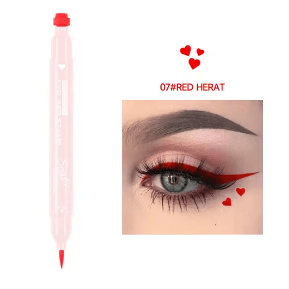 Star Stamp Liquid Eyeliner Waterproof Long Lasting Black 9