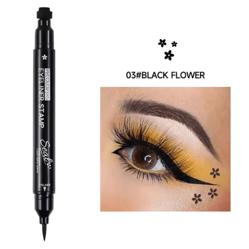 Star Stamp Liquid Eyeliner Waterproof Long Lasting Black 5