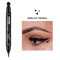 Star Stamp Liquid Eyeliner Waterproof Long Lasting Black 6