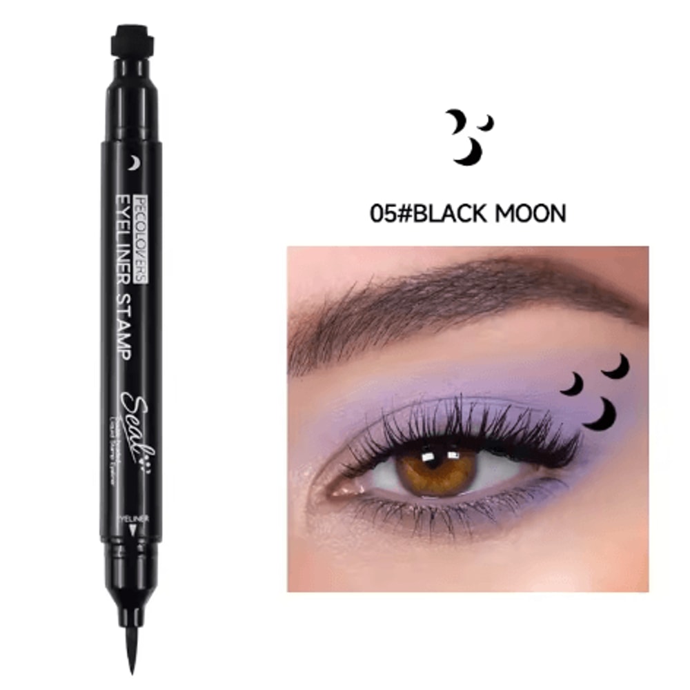 Star Stamp Liquid Eyeliner Waterproof Long Lasting Black 7