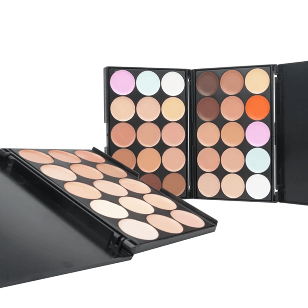 15 Color Professional Concealer Palette Full Coverage Cream Contour 0