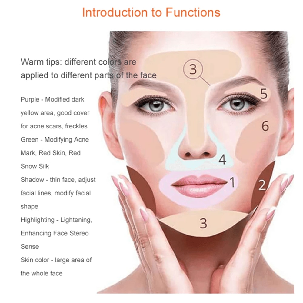 15 Color Professional Concealer Palette Full Coverage Cream Contour 1