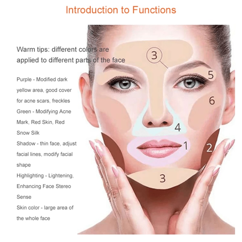 15 Color Professional Concealer Palette Full Coverage Cream Contour 1