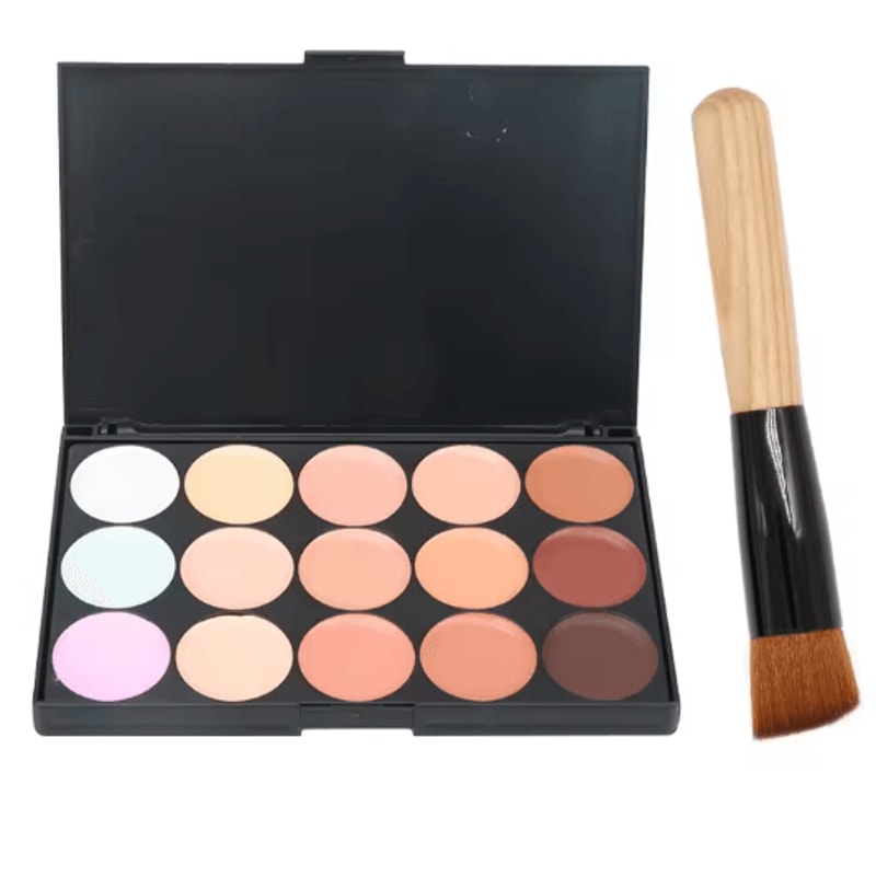 15 Color Professional Concealer Palette Full Coverage Cream Contour 10