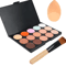 15 Color Professional Concealer Palette Full Coverage Cream Contour 14