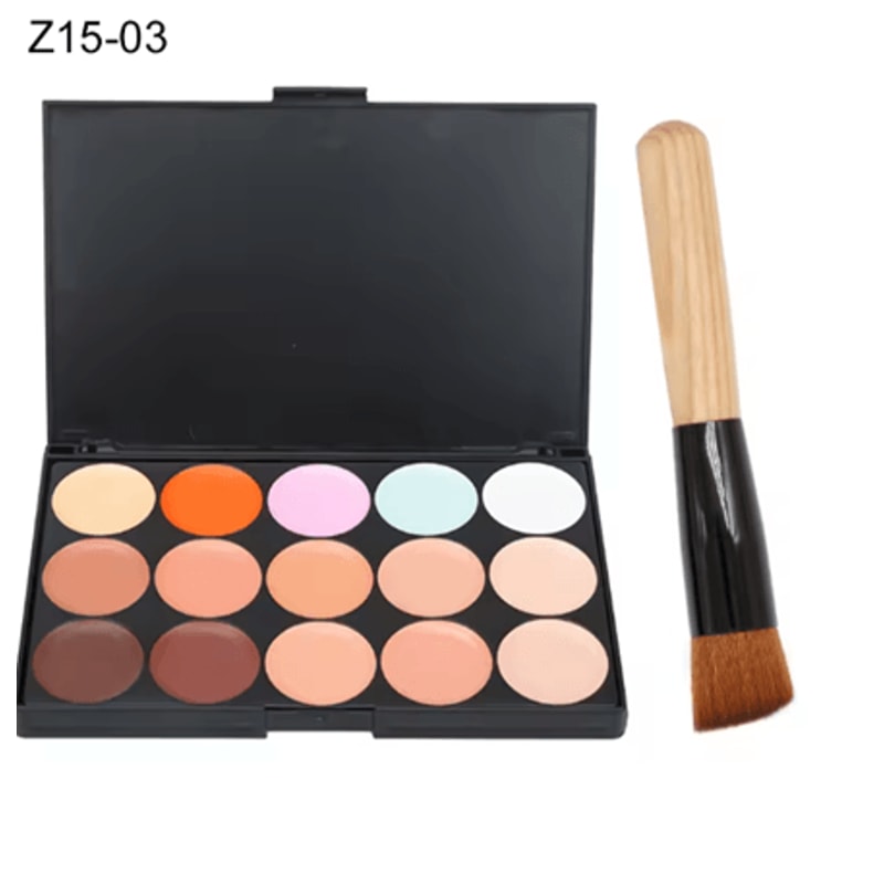15 Color Professional Concealer Palette Full Coverage Cream Contour 3