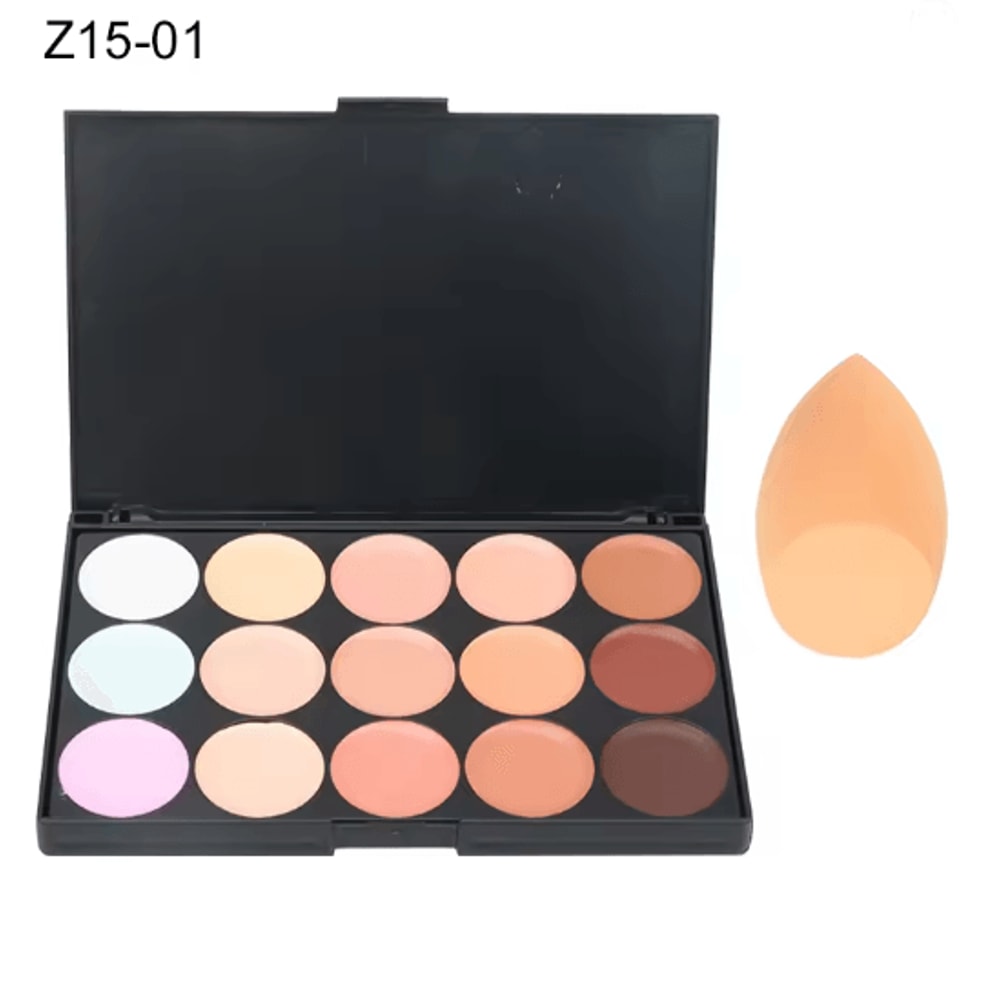 15 Color Professional Concealer Palette Full Coverage Cream Contour 7