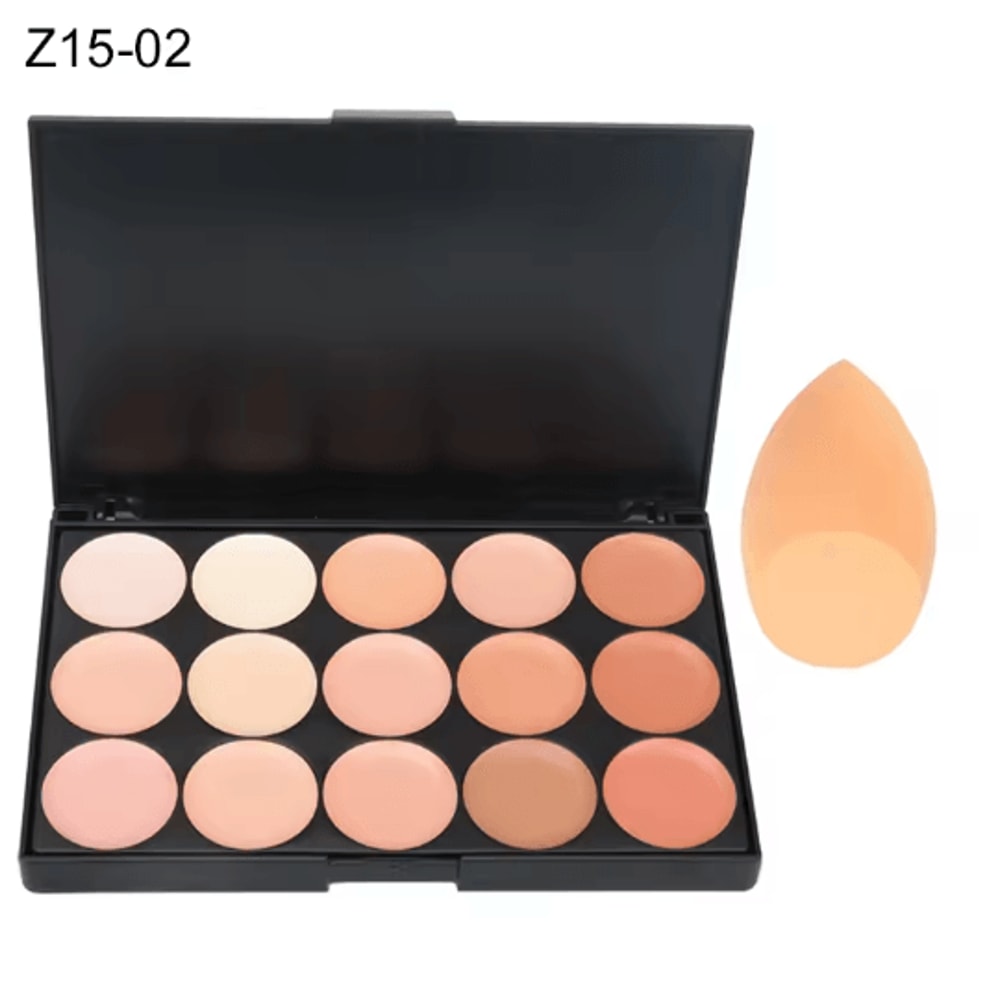 15 Color Professional Concealer Palette Full Coverage Cream Contour 8