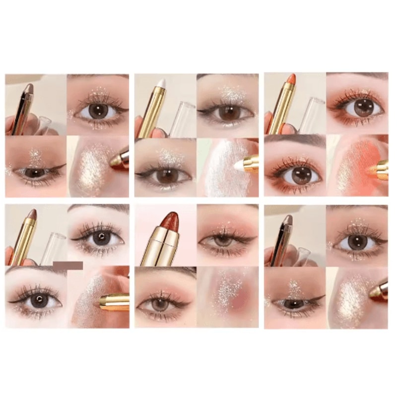 Double Sided Eyeshadow Stick Matte And Pearly Glow 11