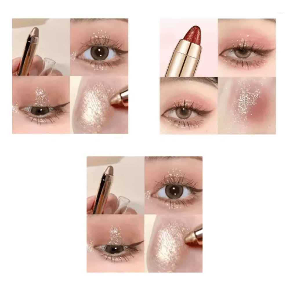 Double Sided Eyeshadow Stick Matte And Pearly Glow 7