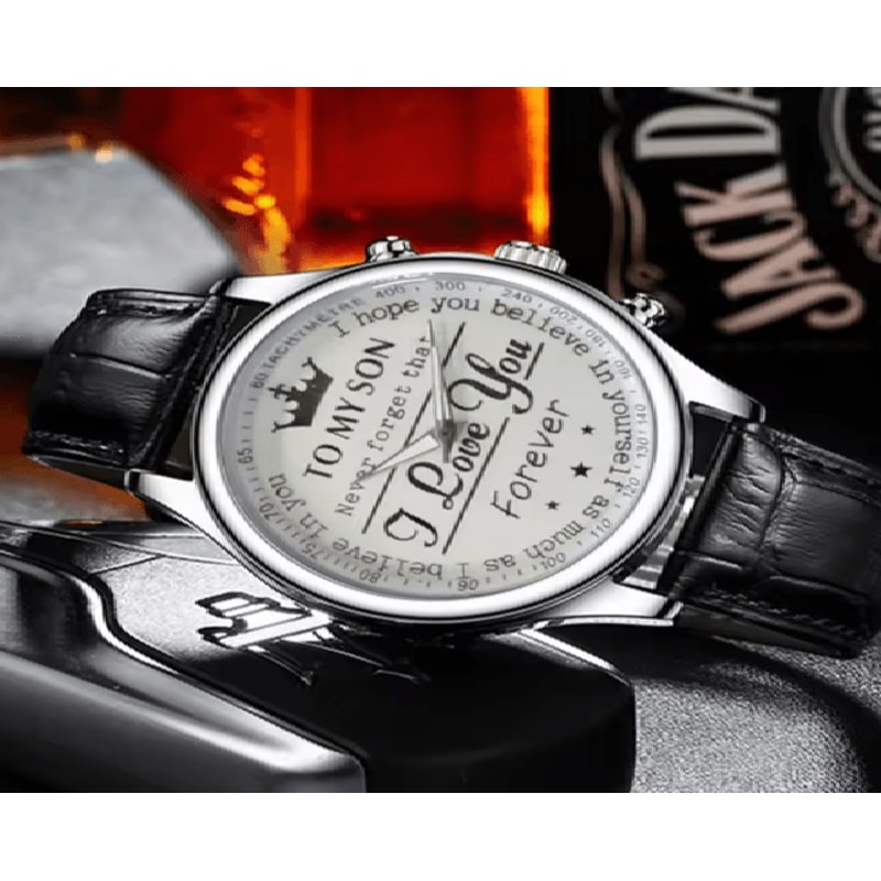 Classic Business Quartz Watch Crown Dial Mesh Strap 1