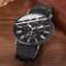 Couple Leather Quartz Watch Set Simple Casual Dial 8