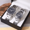 Couple Business Quartz Watch Set Classic Analog Style 0
