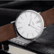 Mens Military Style Quartz Watch Genuine Leather Strap 2