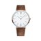 Mens Military Style Quartz Watch Genuine Leather Strap 8