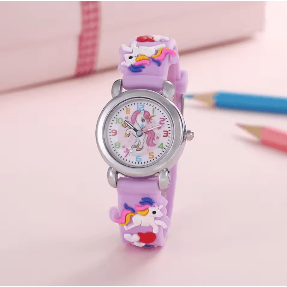 Colorful Unicorn Kids Quartz Watch Fun Cartoon Style 5