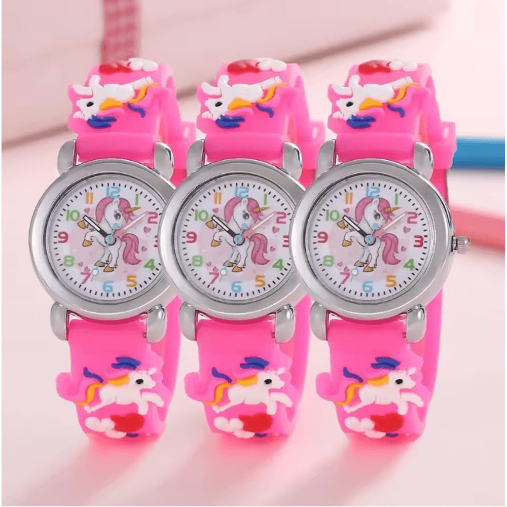 Colorful Unicorn Kids Quartz Watch Fun Cartoon Style 8