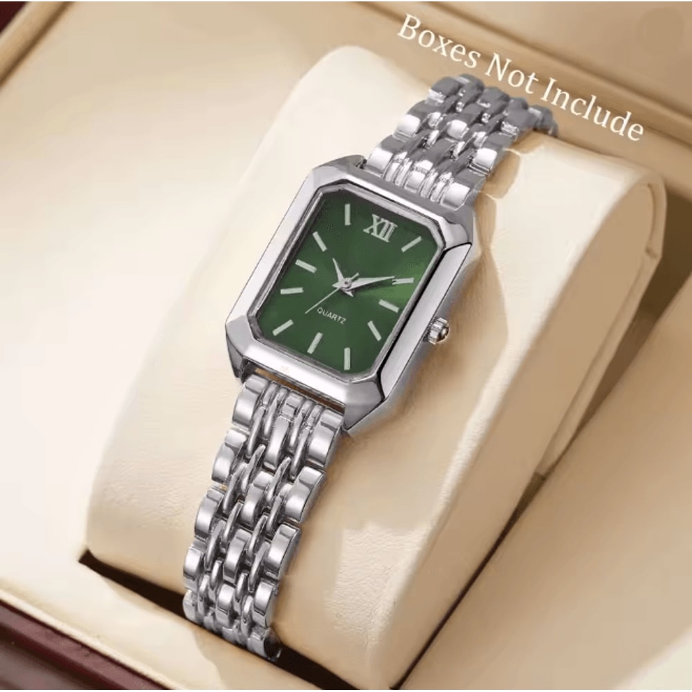 Rectangle Womens Quartz Watch Elegant Luxury Analog Style 10