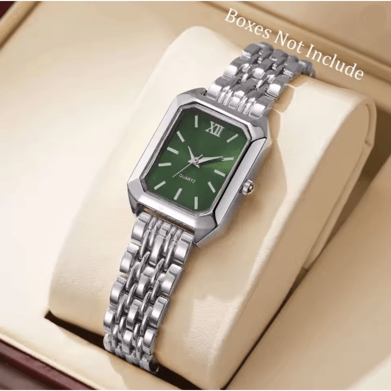 Rectangle Womens Quartz Watch Elegant Luxury Analog Style 10