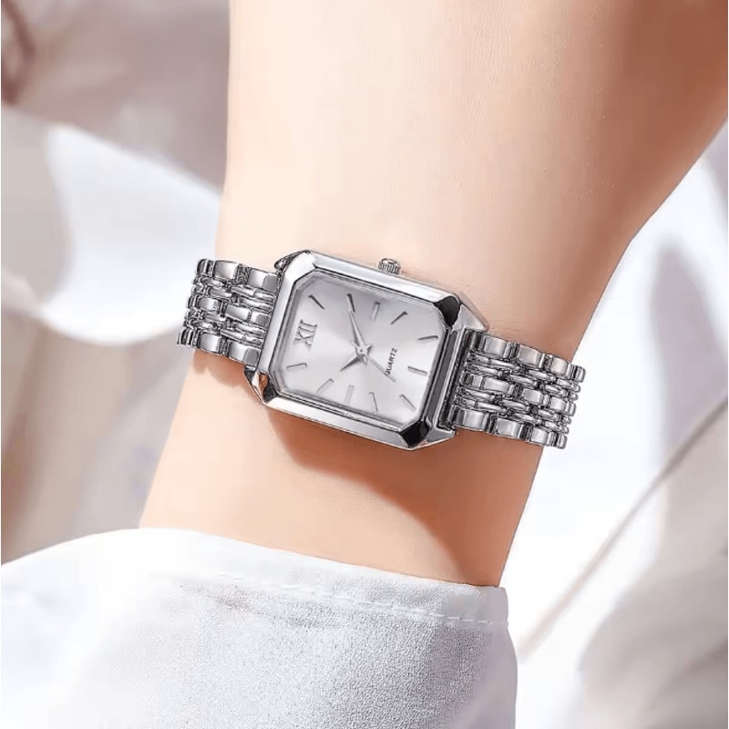Rectangle Womens Quartz Watch Elegant Luxury Analog Style 2