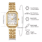 Rectangle Womens Quartz Watch Elegant Luxury Analog Style 3