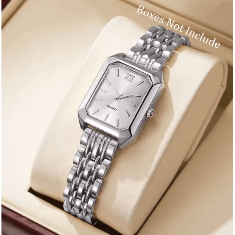 Rectangle Womens Quartz Watch Elegant Luxury Analog Style 6