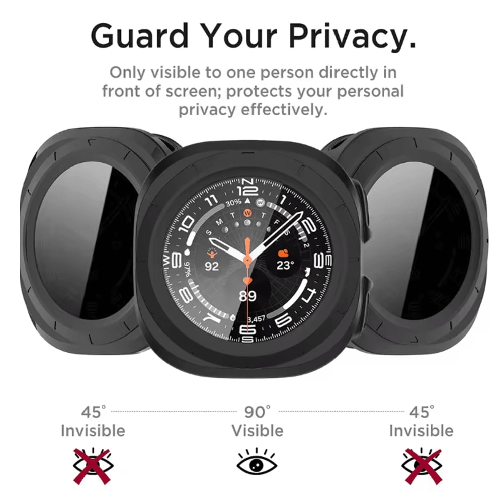 Privacy Case For Samsung Galaxy Watch Ultra 47mm Tempered Glass Cover 1